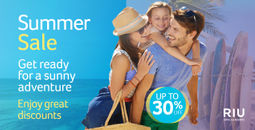 Savings of up to 30% with Riu's Summer Sale