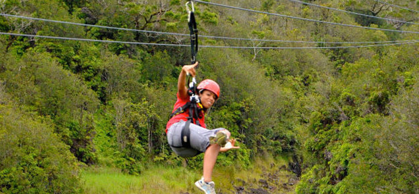 Image: PHOTO: A Hawaii zip line experience. (photo courtesy of KapohoKine Adventures)