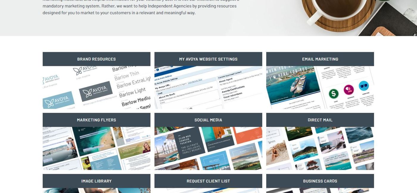 Image: PHOTO: Avoya Travel Marketing Resource Center. (photo via Avoya Travel)