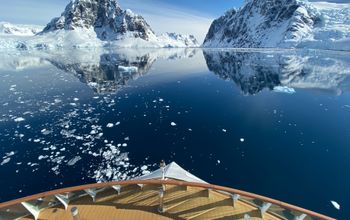Sailing through Lemaire Channel, Antarctica on the Greg Mortimer