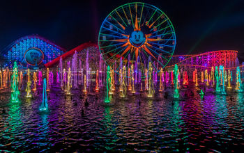 World of Color, Pixar Pier, Disney California Adventure Park, Disneyland, Anaheim, Orange County, California