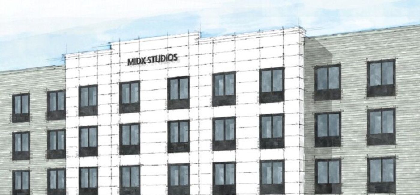 Image: Project MidX Studios external rendering.  (Photo Credit: Marriott International Media)