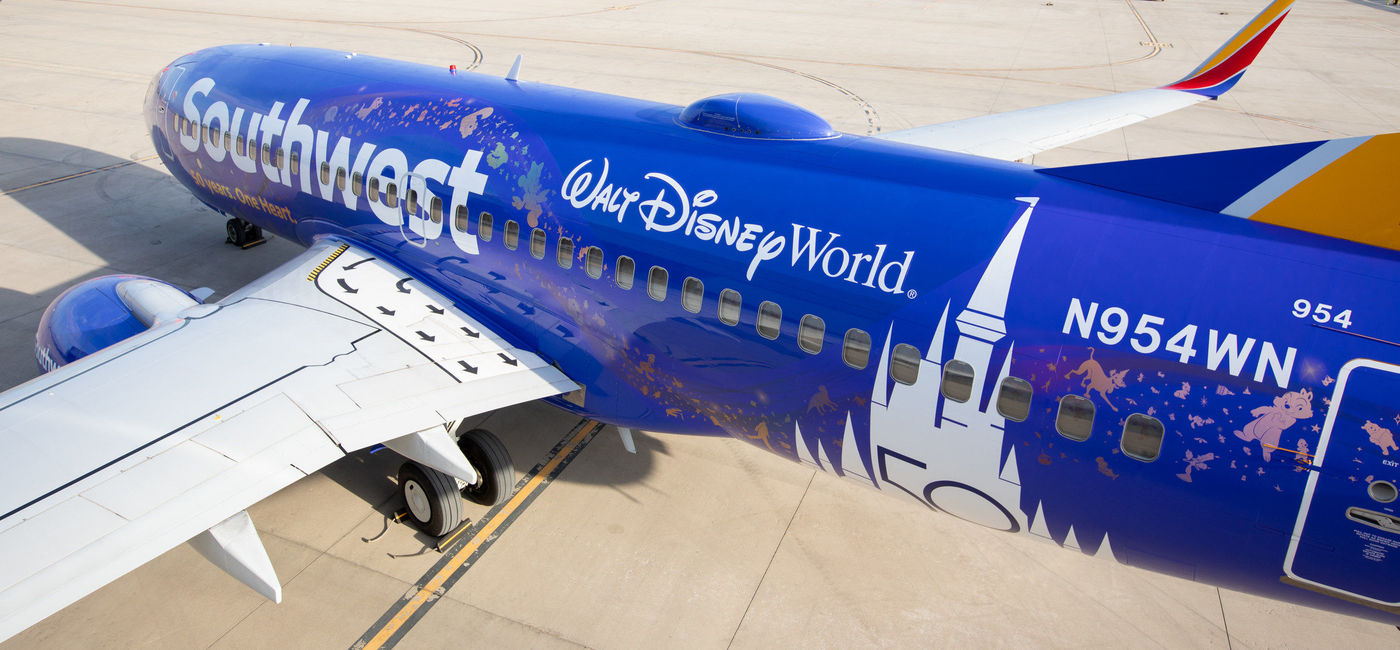 Image: Southwest's Disney World livery. (photo via Southwest Airlines Media)