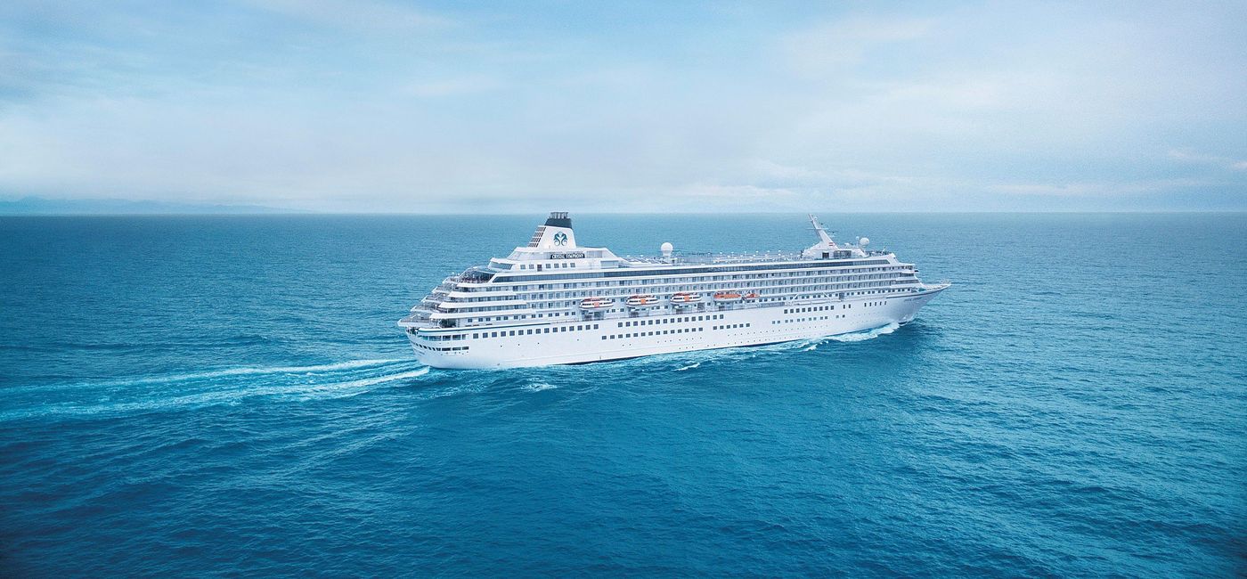 Image: Crystal Symphony at sea. (photo via Crystal Cruises)