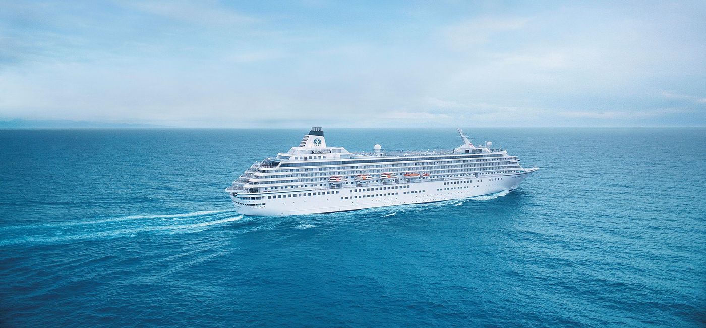 Image: The Crystal Symphony at sea. (photo via Crystal Cruises)