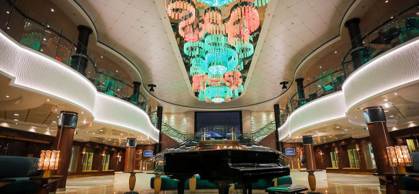 Image: PHOTO: Norwegian Jade's updated atrium. (photo courtesy of Norwegian Cruise Line)