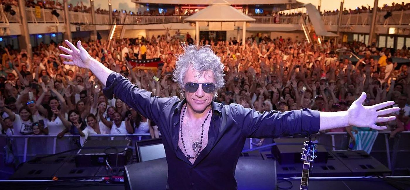 Image: Jon Bon Jovi during a Sixthman themed cruise. (photo via Sixthman Media)