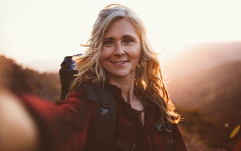 Older female traveler