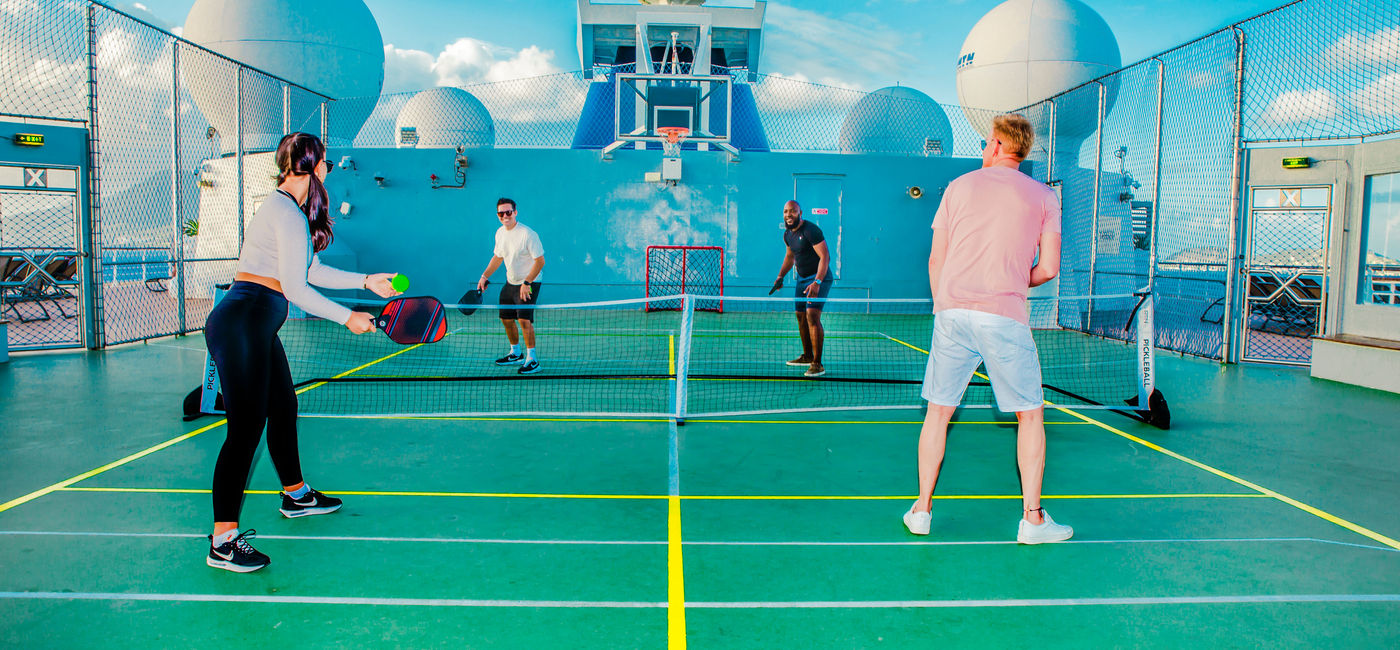 Image: Celebrity Cruises is adding pickle ball courts to nine of its ships. (Celebrity Cruises)