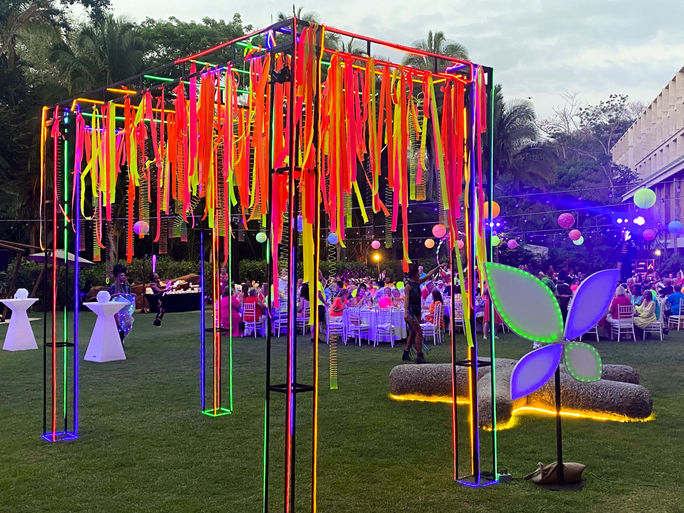 Outdoor setup for Avoya Travel's 2023 Land Forum event's farewell dinner party. Avoya Travel, Land Forum, events, 2023