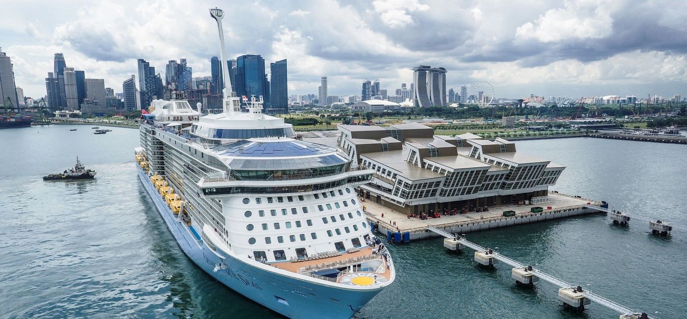 Image: PHOTO: Quantum of the Seas at Marina Bay Cruise Centre Singapore. (photo via Royal Caribbean International)
