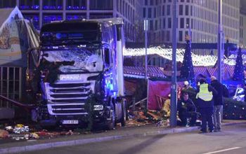 Aftermath of the Christmas market attack in Berlin, Germany. 