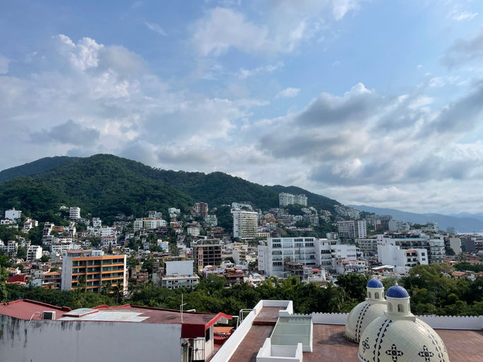 Blick auf Puerto Vallarta, Mexiko