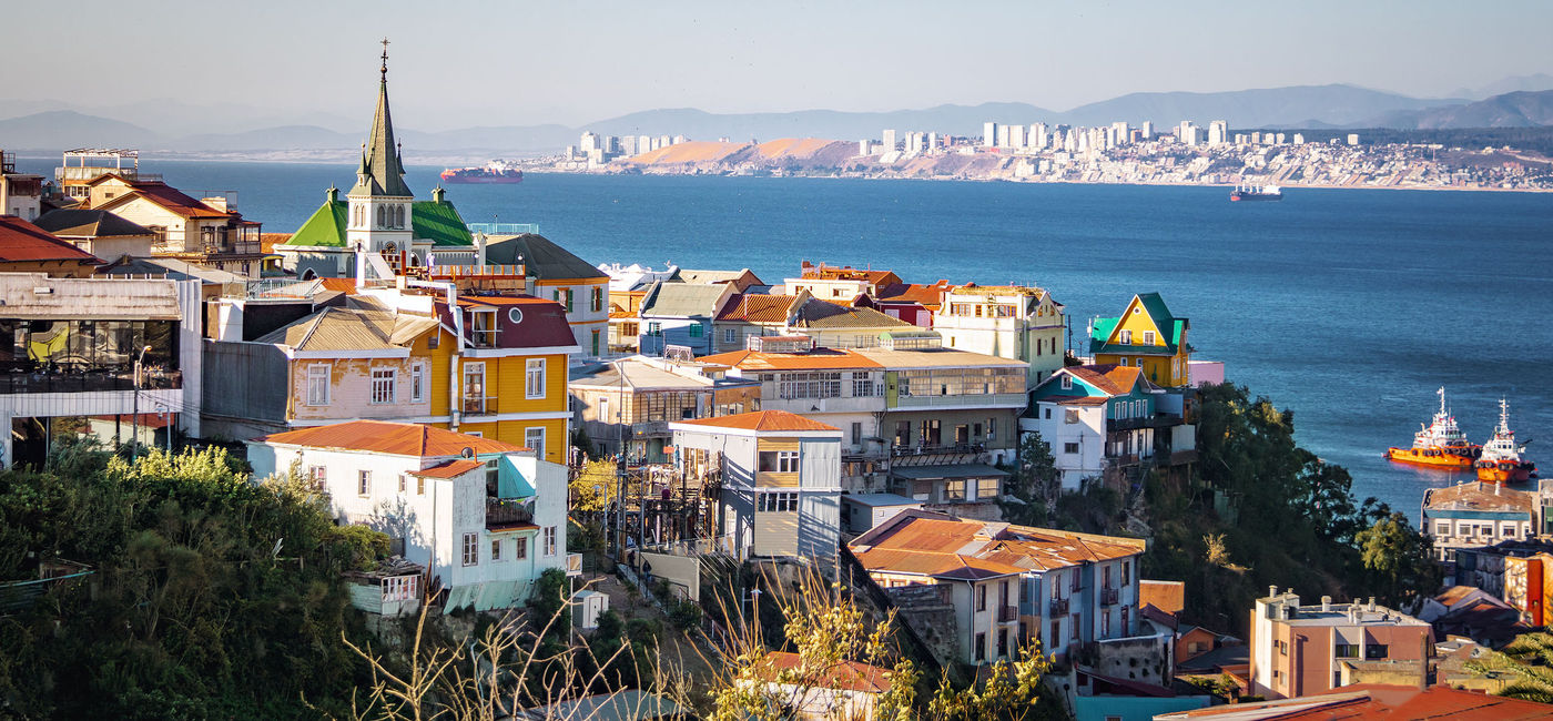 Image: PHOTO: Valparaiso is a romantic port town in Chile. (photo via iStock / Getty Images Plus / diegog)) (iStock / Getty Images Plus / diegograndi)