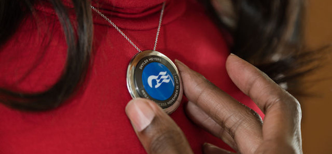 Image: The Medallion is engraved with the passengers name and embarkation date.  (Carnival Corporation)