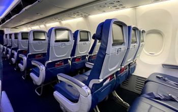 Inside a Delta Air Line's aircraft