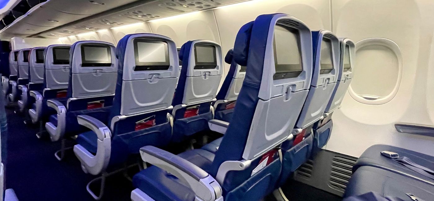 Image: The interior of a Delta Air Line's aircraft. (photo by Codie Liermann)