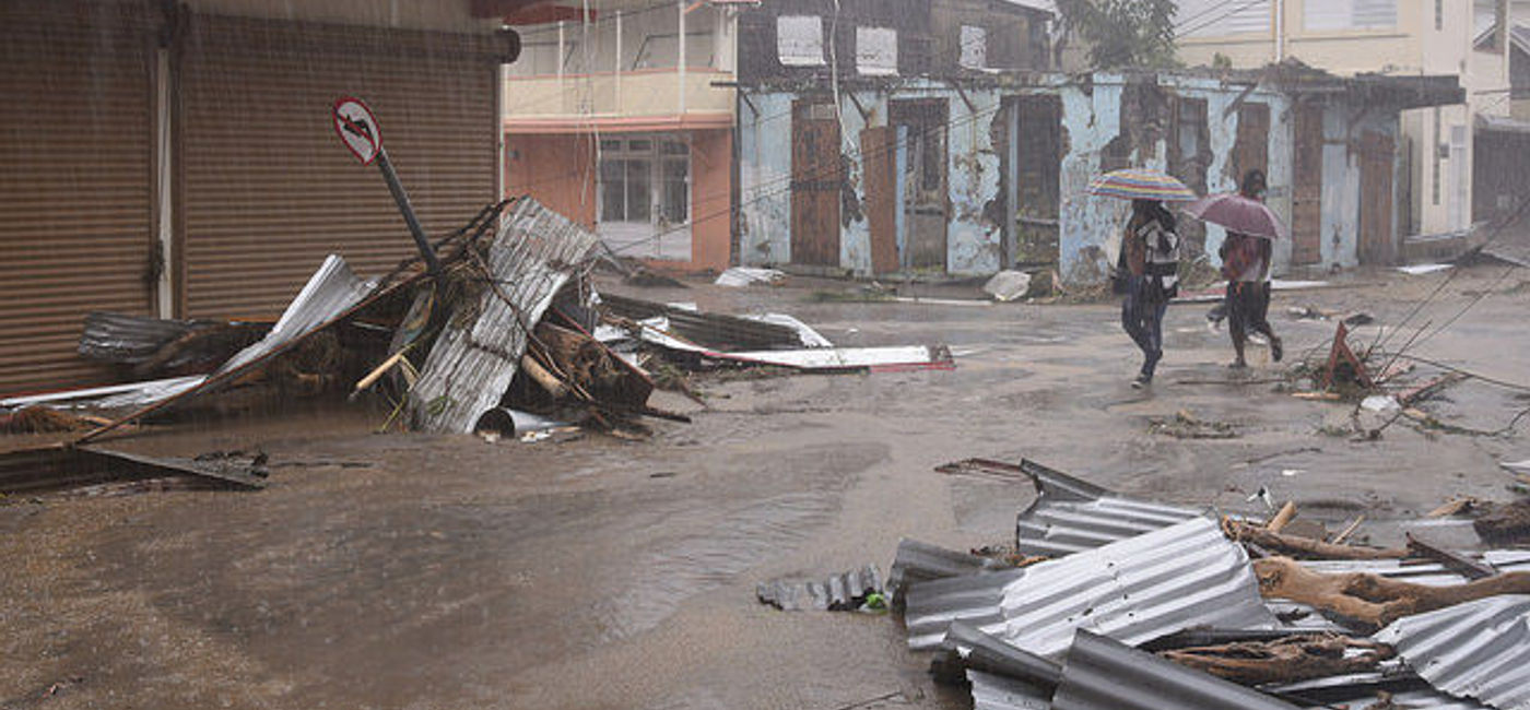 Image: PHOTO: The Caribbean island of Dominica the day after Hurricane Maria. (photo via Flickr/Roosevelt Skerrit)