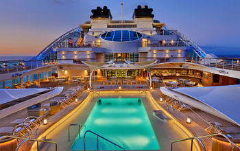 Seabourn Encore, Seabourn, cruise ship, pool deck, pools