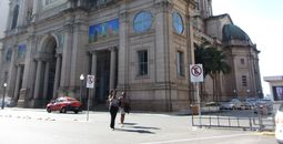 In downtown Porto Alegre, Brazil
