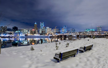 Winter scene in Portland, Oregon