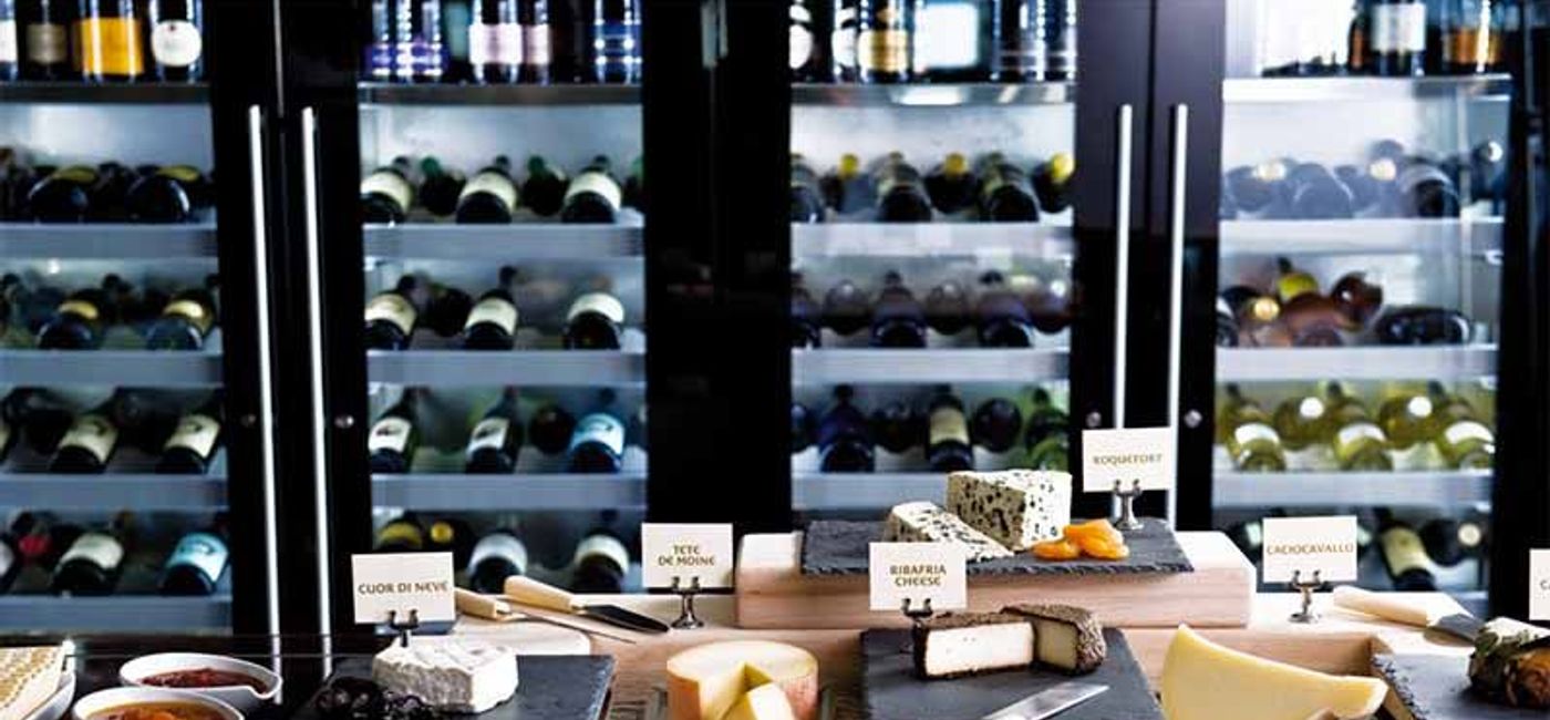 Image: PHOTO: A vast collection of fine wine and cheese. (photo courtesy of Costa Cruises)