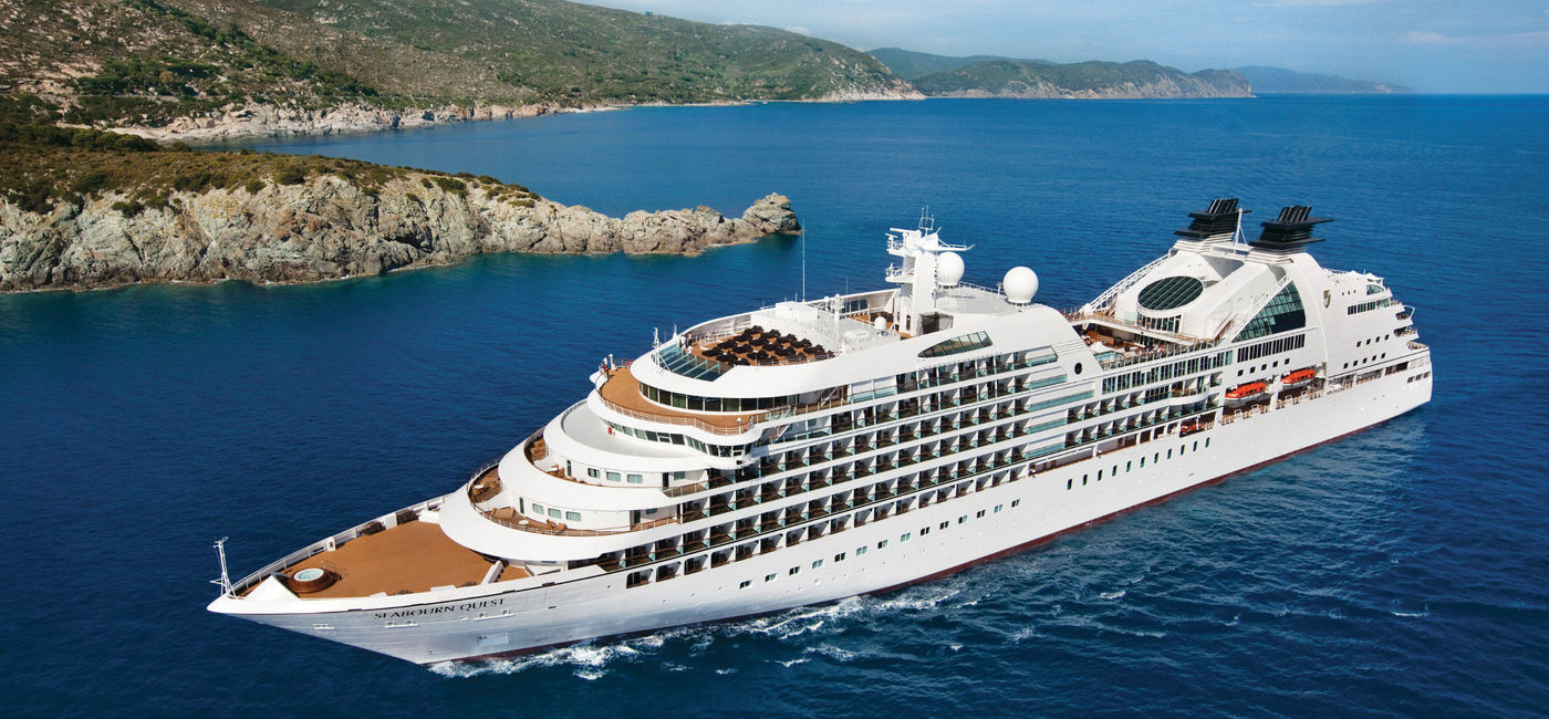 Image: PHOTO: Aerial shot of the Seabourn Quest. (photo via Seabourn) (Seabourn Quest)