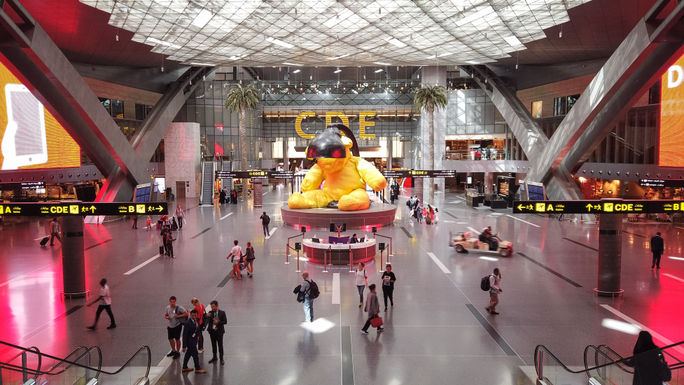 Hamad International Airport in Doha, Qatar