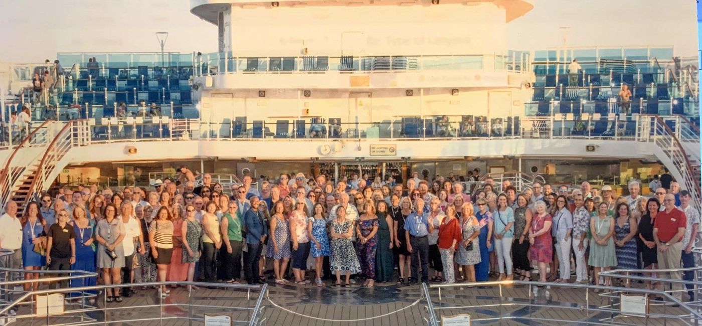 Image: The top-performing travel advisors onboard the Regal Princess during AMG's Elite Retreat. (photo via American Marketing Group) ((photo via American Marketing Group))