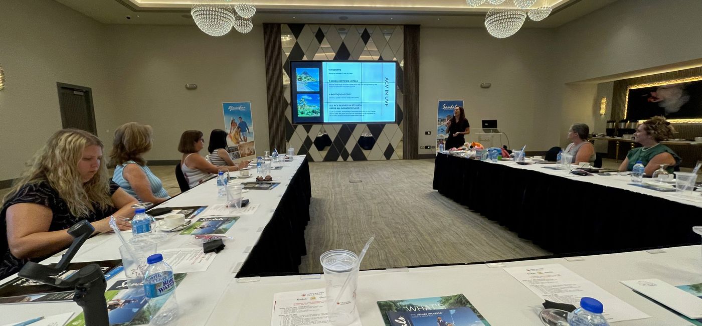 Image: The first-ever ACV@Home fam trip started with Saint Lucia product training at the Sandals Grande Saint Lucian. (Photo Credit: Bruce Parkinson)