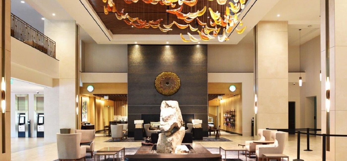 Image: Harrahs Cherokee Casino Resort lobby. (photo via Harrahs Cherokee Casino Resort)