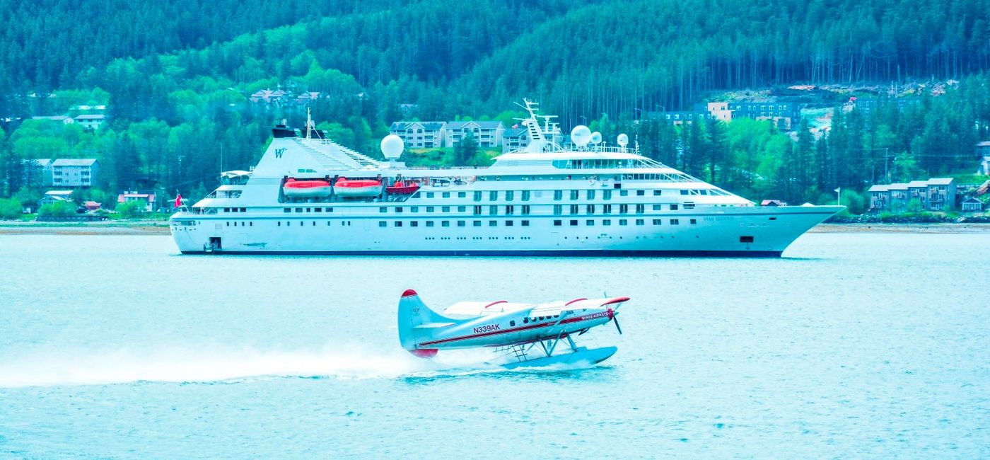 Image: Windstar's Star Legend in Juneau, Alaska (photo via Windstar Cruises)