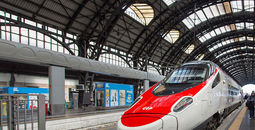 Train at Milano Central station