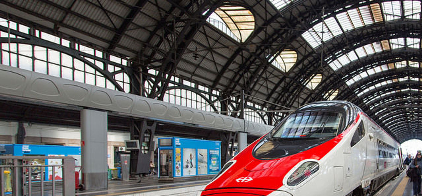 Image: Train at Milano Central station. (photo via Flickr/Norio NAKAYAMA)