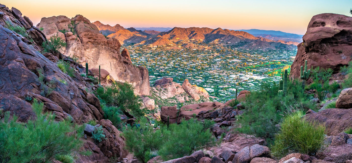 Image: Sunrise on Camelback Mountain in Phoenix, Arizona. (Photo via Jeremy Janus/iStock/Getty Images Plus)
