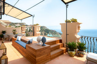 Royal Suite Terrace, San Domenico Palace, Taormina, A Four Seasons Hotel, Sicily, Italy, The White Lotus