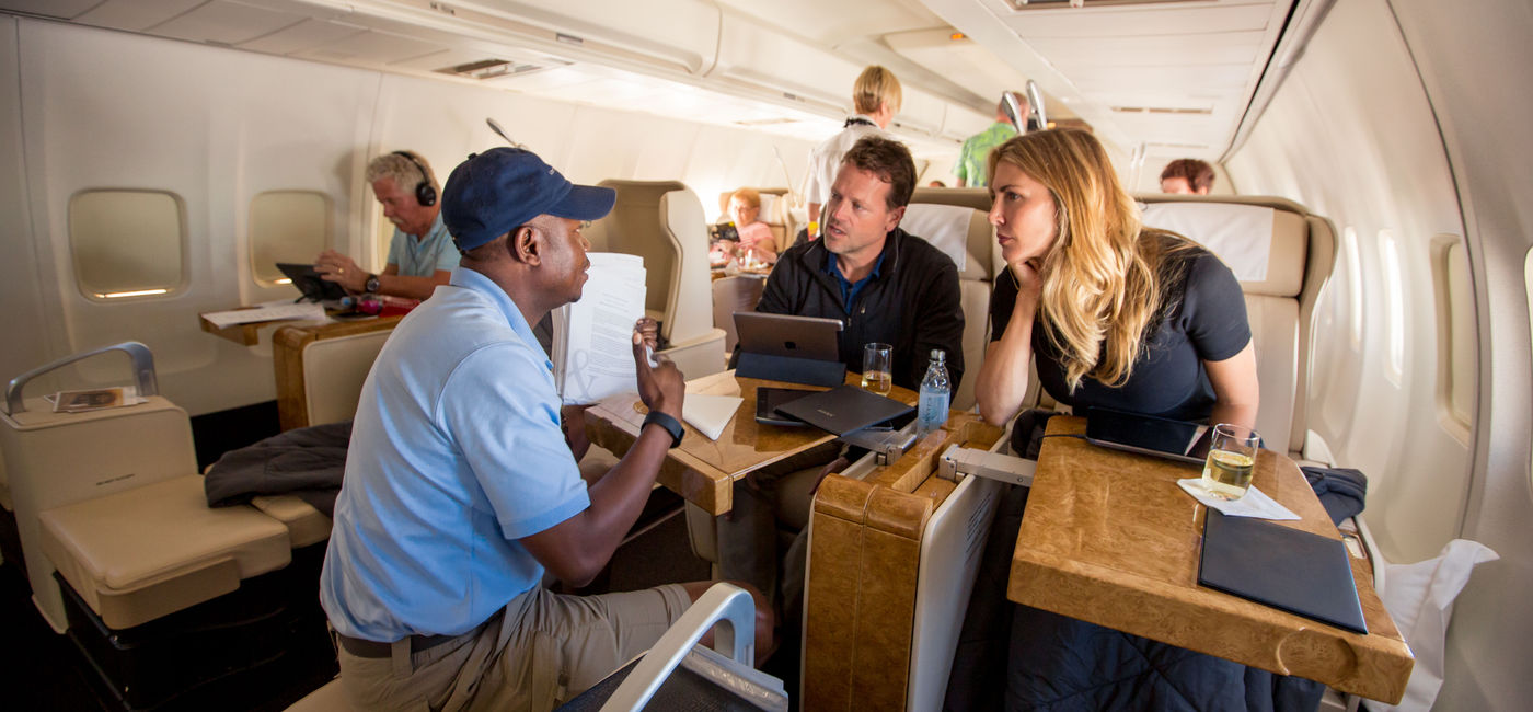 Image: PHOTO: Travel advisors said they are seeing an uptick in interest regarding private jet travel. (Photo courtesy of Abercrombie & Kent) (Abercombie & Ken)