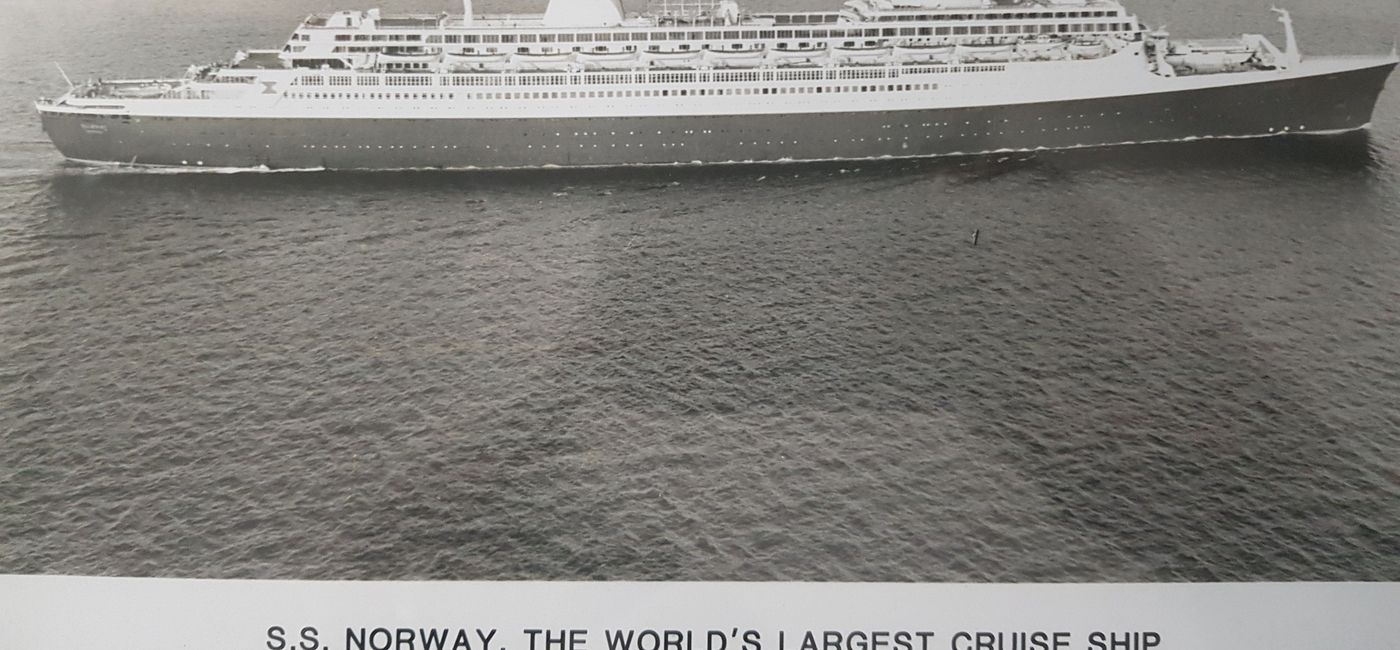 Image: PHOTO: Press photograph from the 1980 Miami debut of Norwegian Cruise Line's Norway. (photo via Norwegian Cruise Line)