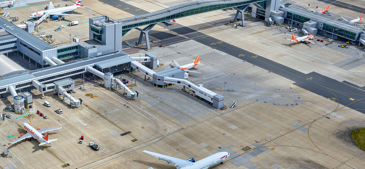 Image: PHOTO: Aerial view of Gatwick Airport. (photo via Gatwick Airport)