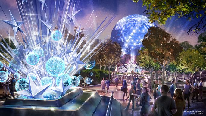 Rendering of EPCOT's continued transformation.