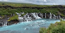Hraunfossar waterfalls in Iceland’s Hyita River