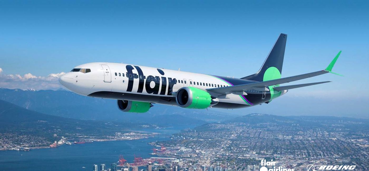 Image: Flair has signed a deal to lease two new 737 MAX aircraft for summer flying. (Flair Airlines Supplied)