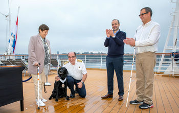 Service dog 700 days on Holland America