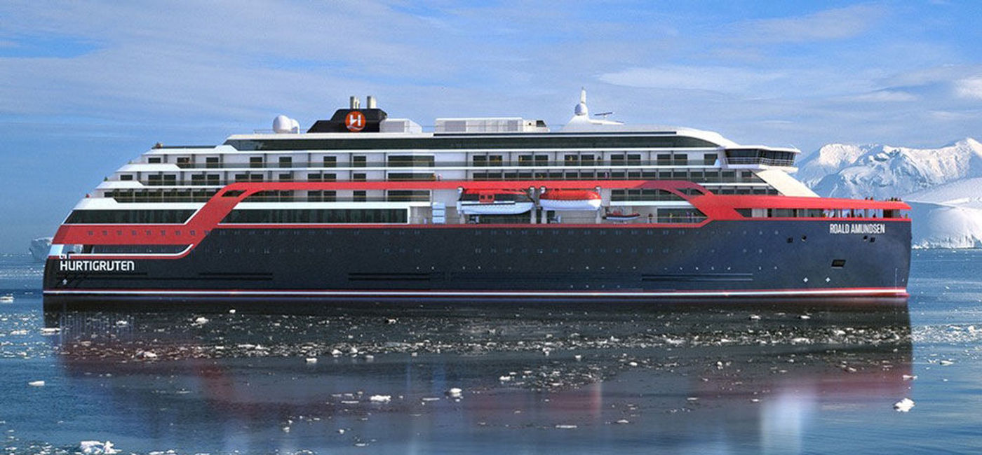 Image: PHOTO: Rendering of Hurtigruten's Roald Amundsen. (photo courtesy of Hurtigruten)