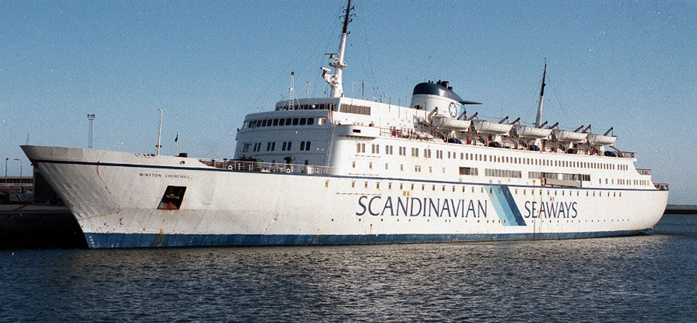 Image: PHOTO: Empress Cruise Lines’ Mayan Empress as Scandinavian Seaways' Winston Churchill. (photo via Flickr/Harwich & Dovercourt)