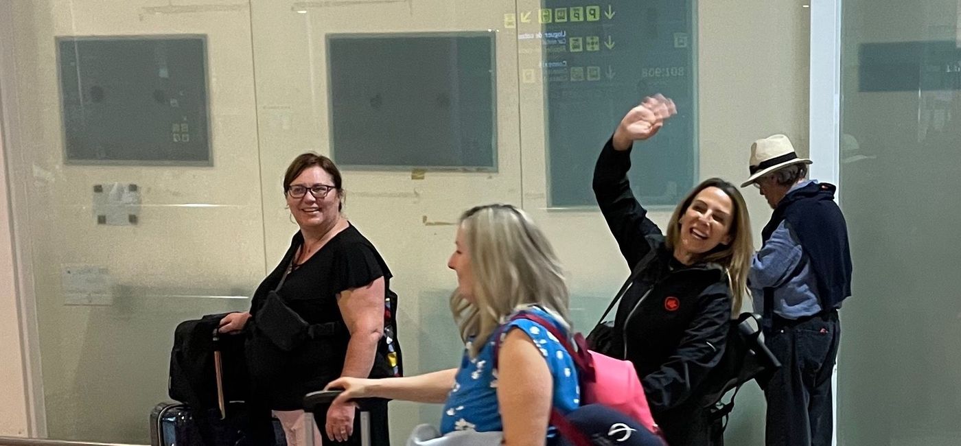 Image: Coming off a red-eye flight from Montreal to Barcelona, ACV General Manager Erminia Gallina still manages to look fresh and enthusiastic. (Bruce Parkinson)