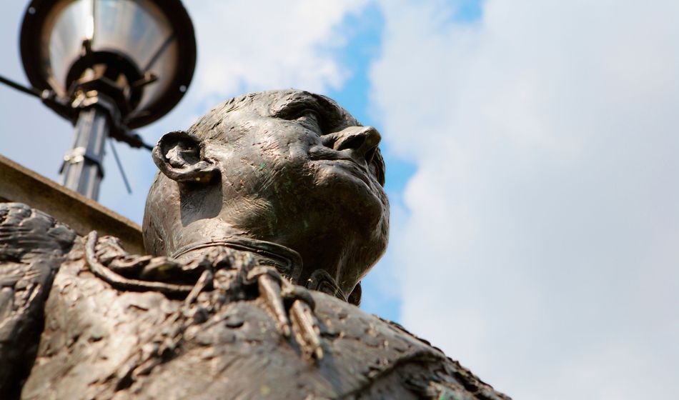 Statue of Sir Winston Churchil, London, England