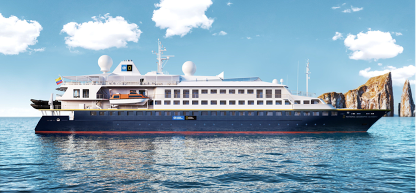 Image: The National Geographic Islander ll. (photo via Lindblad Expeditions)