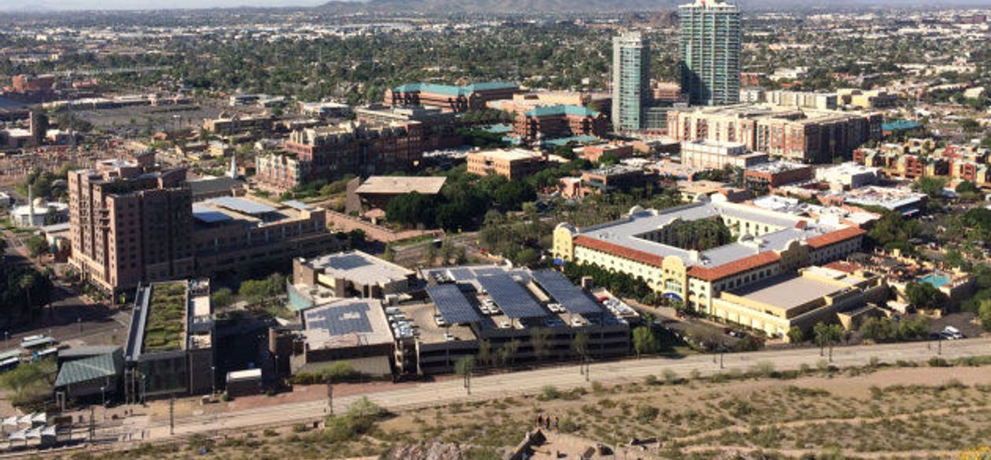 Image: PHOTO: The view of Tempe, Arizona from a nearby mountaintop. (photo by Will McGough)