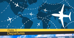 Airline departures schedule.
